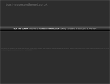 Tablet Screenshot of businessesonthenet.co.uk